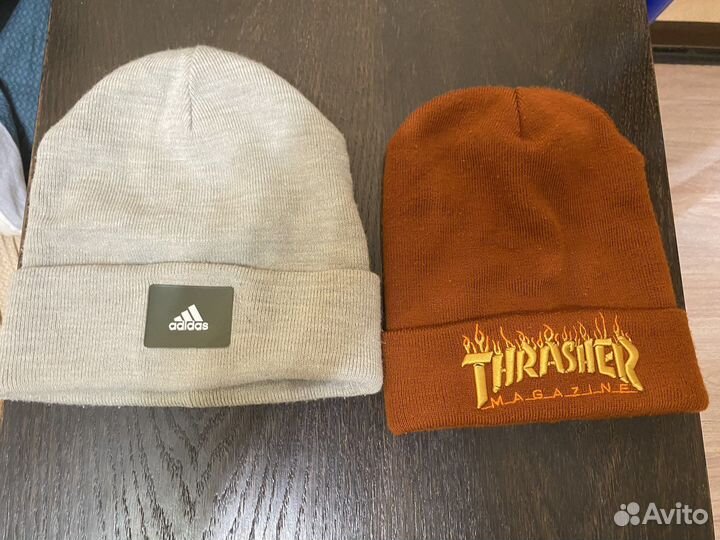 Шапки adidas и thrasher