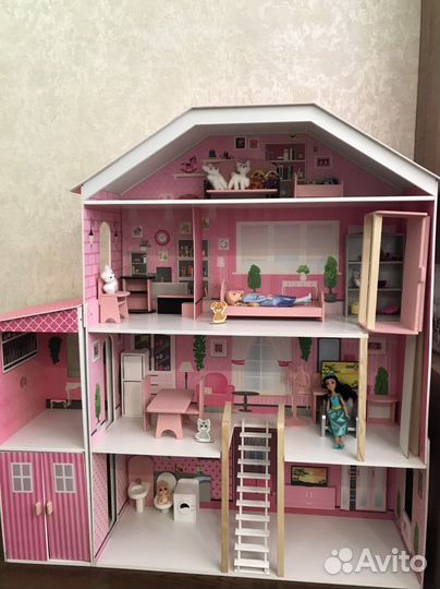 Домик кукольный Paremo «Мечта «с мебелью