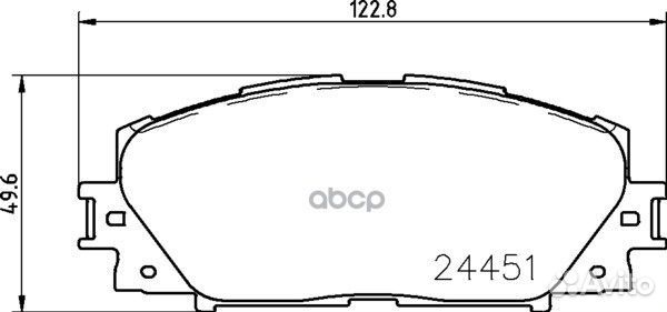 Колодки тормозные дисковые перед NP1091 NIS