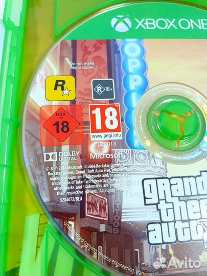 Xbox ONE Grand Theft Auto V (GTA 5) б/у