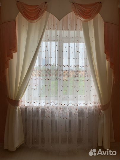 Шторы и тюль в комплекте