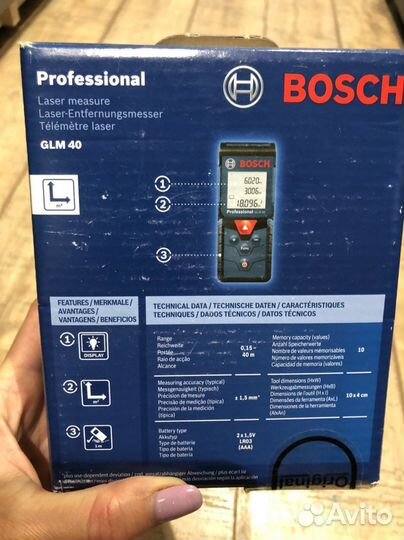 Лазерная указка дальномер glm 40