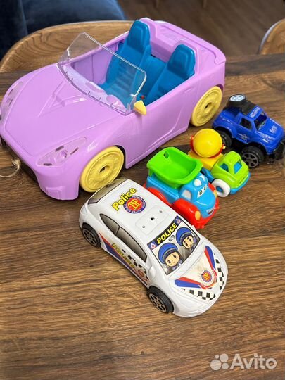 Игрушки пакетом машинки
