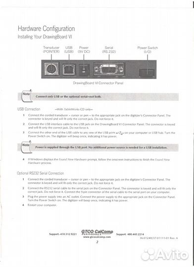 Дигитайзер gtco CalComp