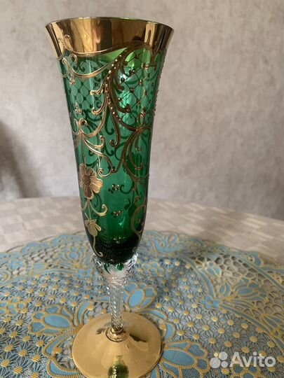 Сервировка стола винтаж Богемия