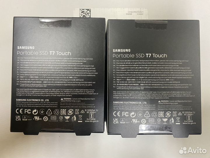 Внешний SSD Samsung T7 Touch 2 tb