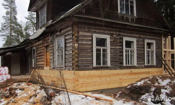 Замена венцов, лаг, подъем дома