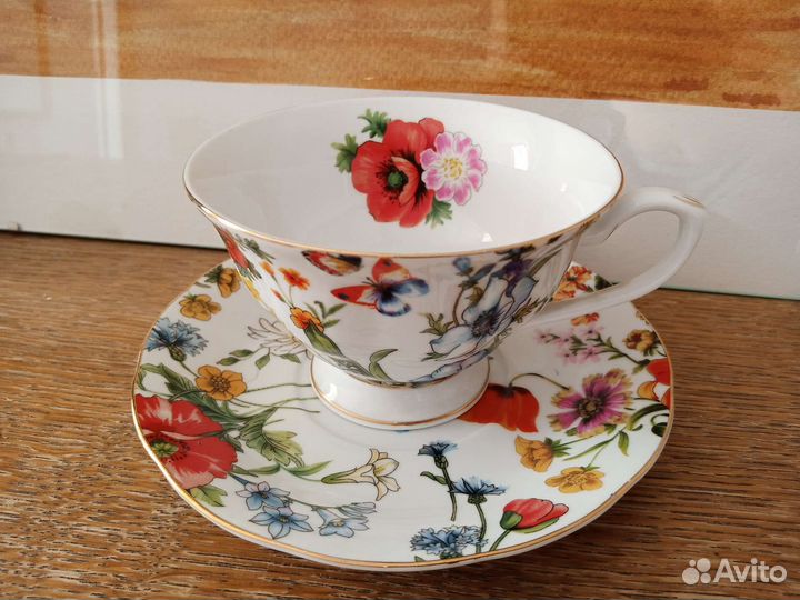 Чайная пара,чашка с блюдцем Zara Home