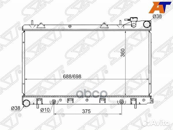 Радиатор Subaru Forester 02-08 / Impreza 00-07