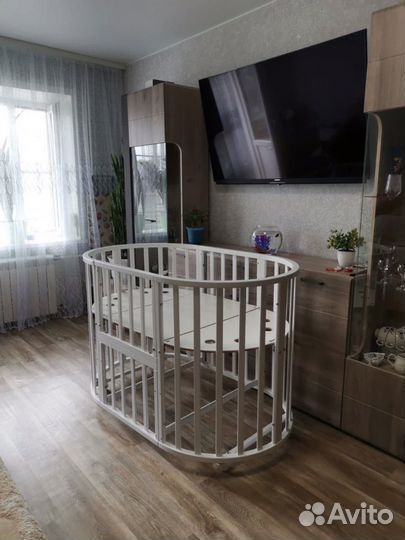 Детская кроватка круглая овальная