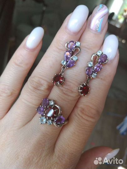 Серьги серебро