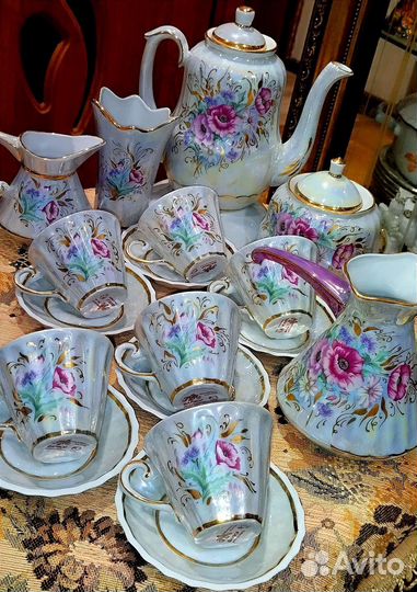 Сервиз кофейный кисловодский фарфор