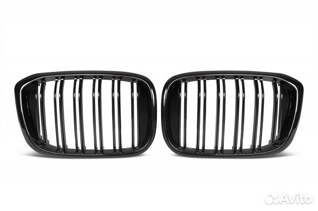 Решетки радиатора ноздри BMW X3 G01 X4 G02 черные