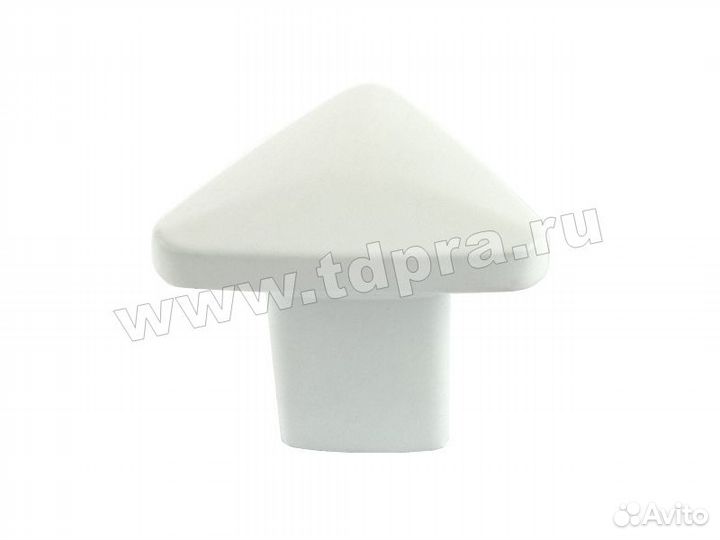 Ручка-кнопка 908 замак матовый белый R908Z.022WHQ