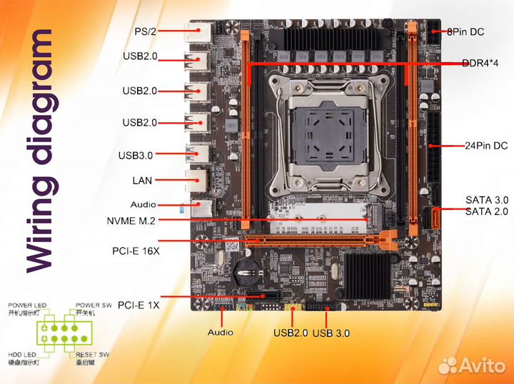 Комплект x99 + 2650v3 + 16гб DDR4
