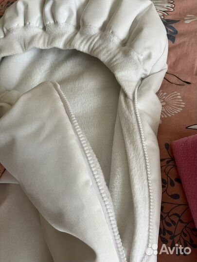 Кокон на выписку с большим бантом