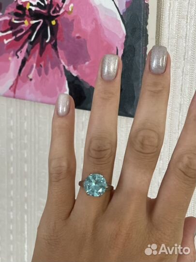 Кольцо серебряное 17 размер