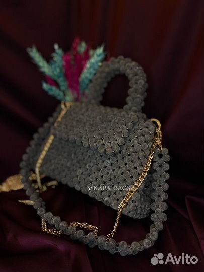 Сумка из бусин ручной работы