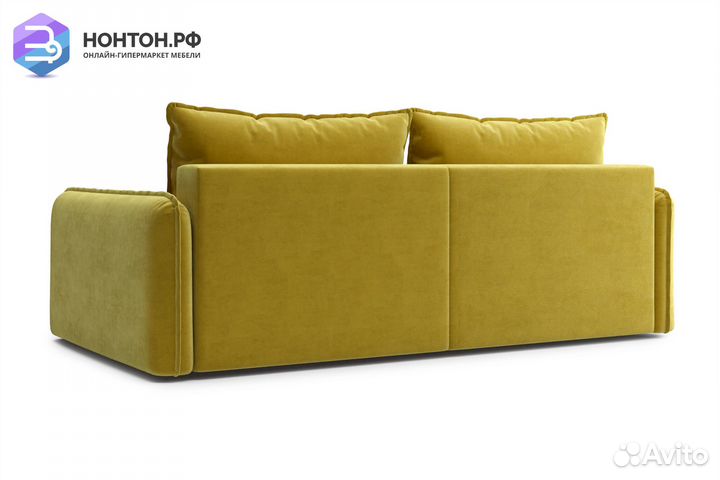 Диван тик-так Антей 3-х местный горчичный