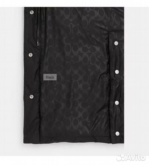 Пуховик coach оригинал S М