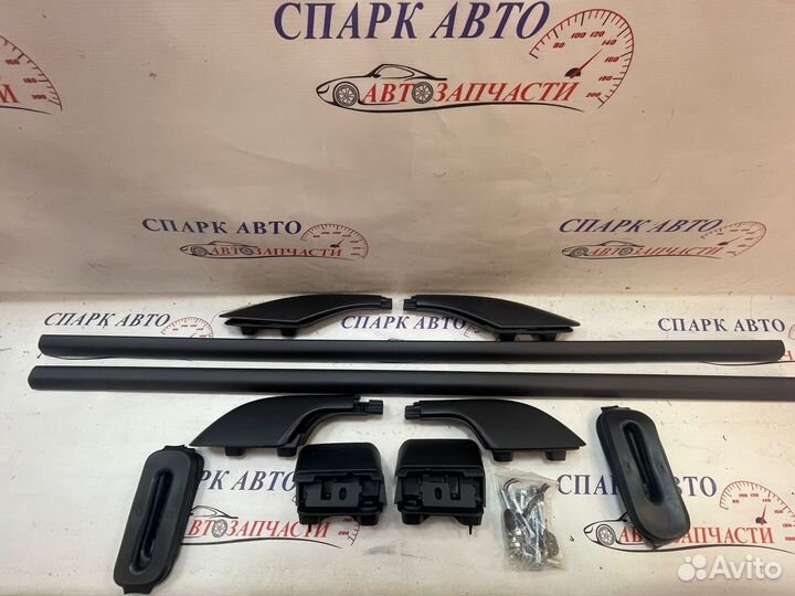 Рейлинги на крышу Toyota Land Cruiser 100 черные