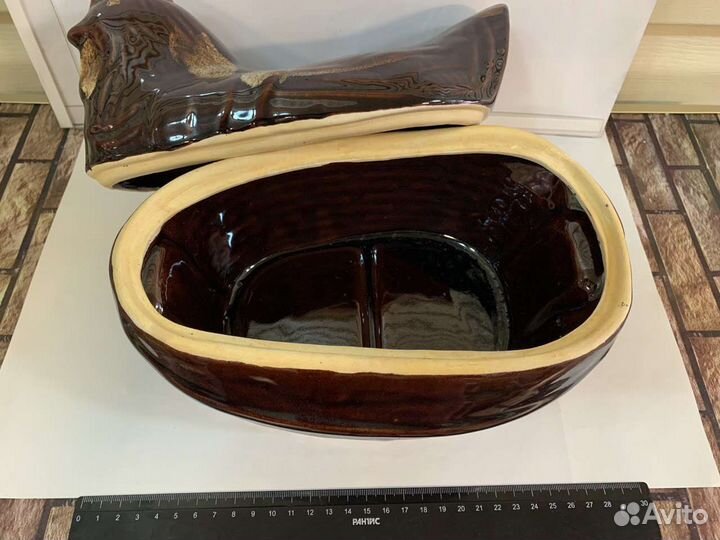 Жаровня керамика Курица для запекания