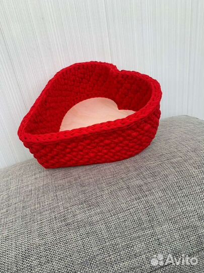 Вязаная корзина для хранения