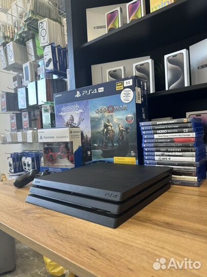 Sony playstation PS4 pro 1tb 70 игр гар.3 месяца