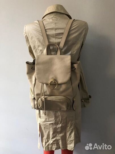 Рюкзак abricot нат. кожа