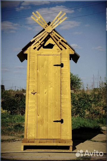 Дачный туалет деревянный с установкой счо 367