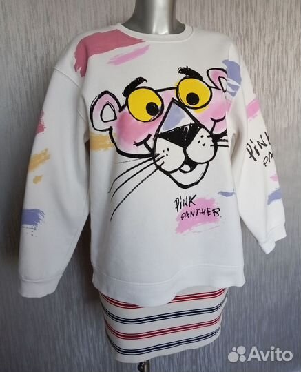 Свитшот Zara розовая пантера M