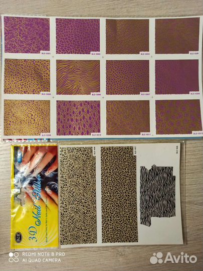 Гель лак, наклейки, для дизайна ногтей