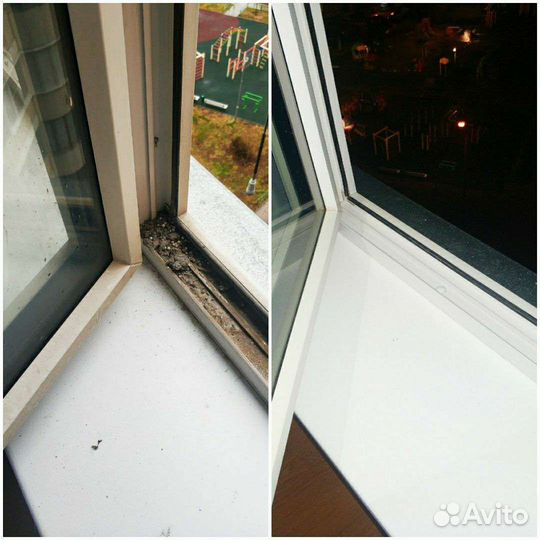 Чистка окон после ремонта/уборка после ремонта