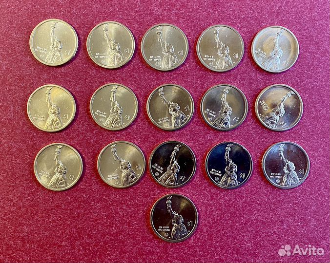 Доллары США. Инновации, Сакагавея,Президенты