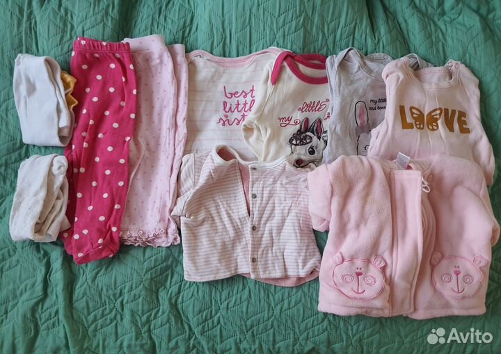 Пакет одежды на девочку 62-68
