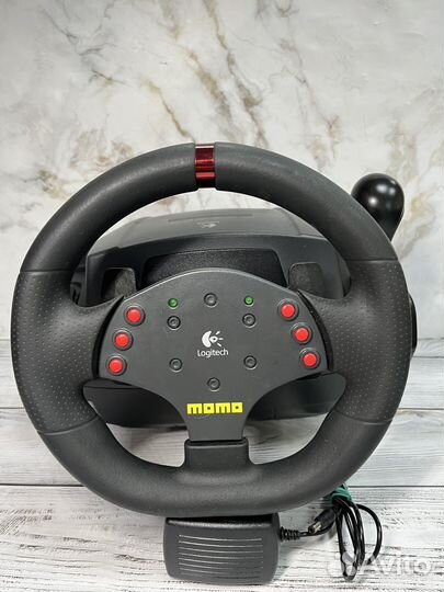 Игровой руль logitech momo racing 270 с коробом