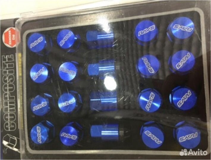 Гайки Rays Composite M12x1.5 (сталь/чёрный)