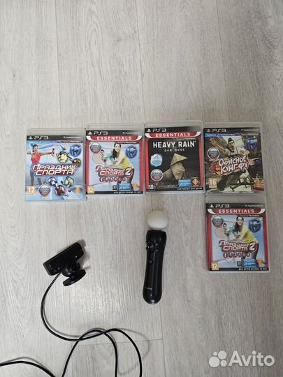 PS Move для PS3 / PS4 + игры + камера