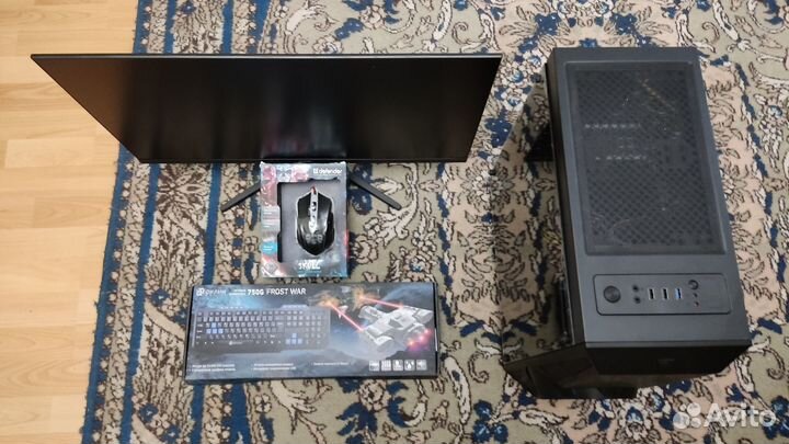 Новый комплект Ryzen5 5500+IPS монитор 27