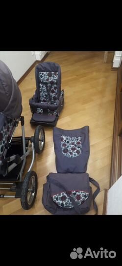 Коляска 2 в 1 люлька и прогулочный блок