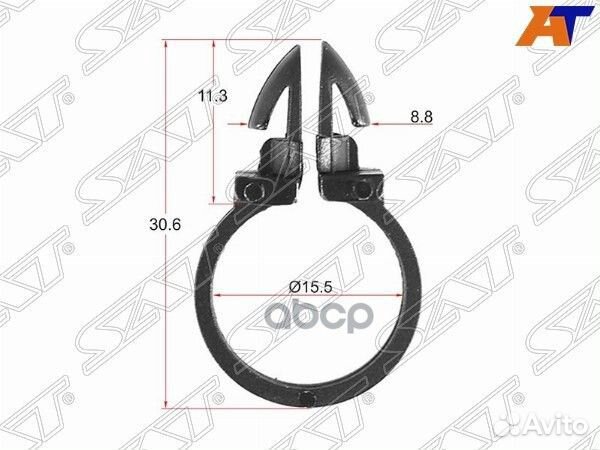 Клипса трубки эл. проводки d16 (1 шт.) stm1144