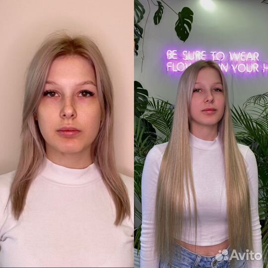 Наращивание премиум волос