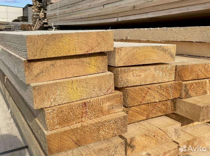 Доска обрезная 50х200х6000