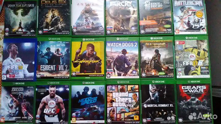 Игры диски для xbox One