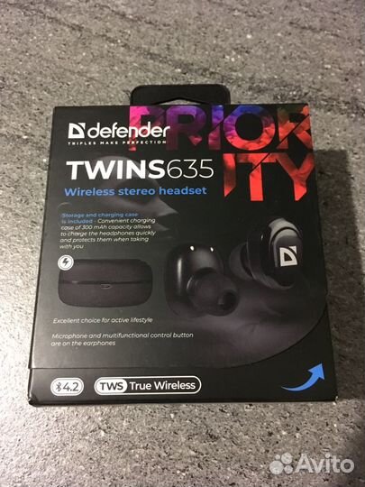Беспроводные наушники Defender twins635