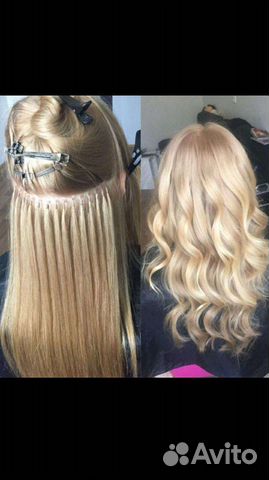 Капсульное наращивание.Волосы