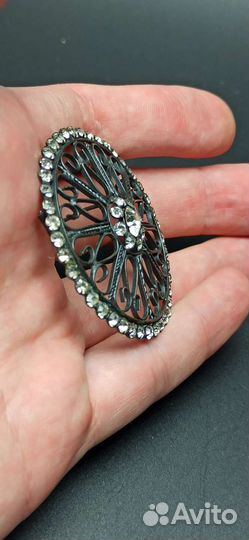 Брошь винтажная серебро 875