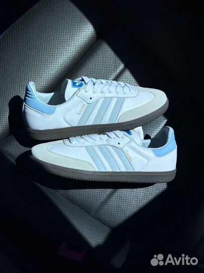 Кроссовки Adidas Samba OG White Halo Blue