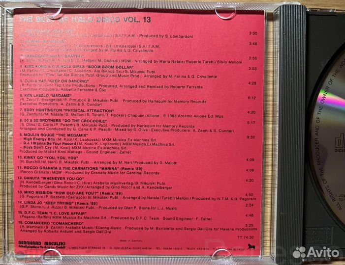 The Best Of Italo Disco Vol. 13 (Germany) (1989)