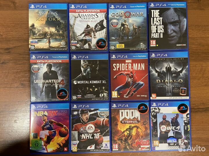 Игры для Sony playstation 4 диски PS4